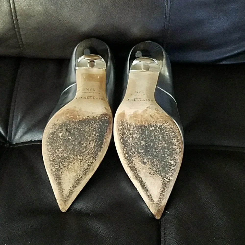 Jimmy Choo Anouk Silver Mirror Leather - Picture 5 of 8